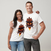 Neon Tribal Face Art T-shirt (Unisex)