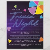 Neon Trivia Nachtfeest Flyer (Voorkant)