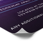 Neon Trivia Nachtfeest Poster (Hoek)