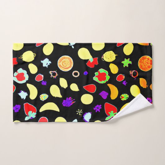 Neon Tropic Fruits Burst Bad Handdoek (Handdoek)
