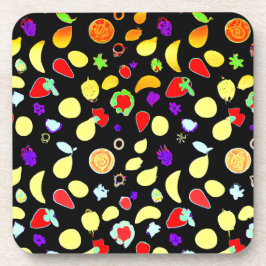 Neon Tropic Fruits Burst Bier Onderzetter