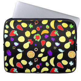 Neon Tropic Fruits Burst Laptop Sleeve