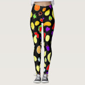 Neon Tropic Fruits Burst Leggings (Voorkant)