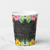 Neon Tropical Forest Zomer Hawaii Verjaardagsfeest Papieren Bekers (Links)