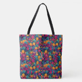Neon Tropical Fruit Flower Tote Bag - Pineapple (Voorkant)