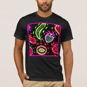 Neon Tropical Fruits Pattern Art. Nu kopen T-shirt