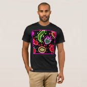 Neon Tropical Fruits Pattern Art. Nu kopen T-shirt (Voorkant volledig)