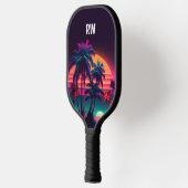 Neon Tropical Night Pickleball Paddle (Links)