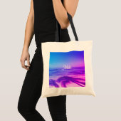 Neon Tropical Paradise Trendy Tote Bag (Voorkant (product))