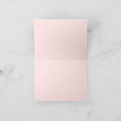 Neon Tropical Roze Gevouwen Blank Dank je Kaart (Binnen)