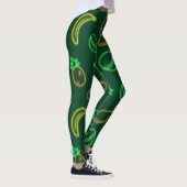 Neon Tropisch Fruit Patroon Leggings (Rechts)