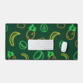 Neon Tropisch Fruitpatroon Bureaumat (Keyboard & Muis)