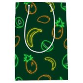 Neon Tropisch Fruitpatroon Cadeautas (Voorkant)