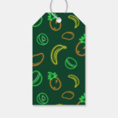 Neon Tropisch Patroon Cadeaublaadje Cadeaulabel (Achterkant)