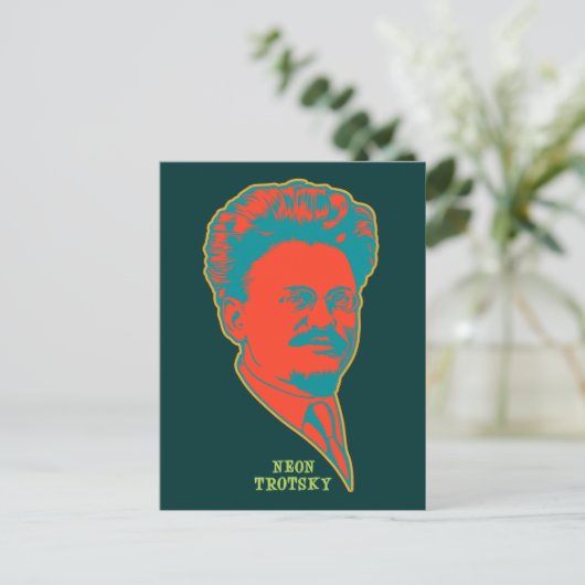 Neon Trotsky Briefkaart (Staand voorkant)