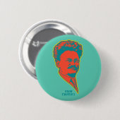 Neon Trotsky Ronde Button 5,7 Cm (Voorkant /achterkant)