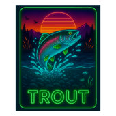 Neon Trout Poster (Voorkant)
