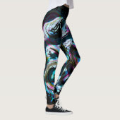 Neon Tsunami Leggings Ontworpen door: Haydee Rodri (Rechts)