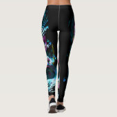 Neon Tsunami Leggings Ontworpen door: Haydee Rodri (Achterkant)