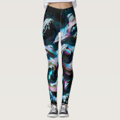 Neon Tsunami Leggings Ontworpen door: Haydee Rodri (Voorkant)