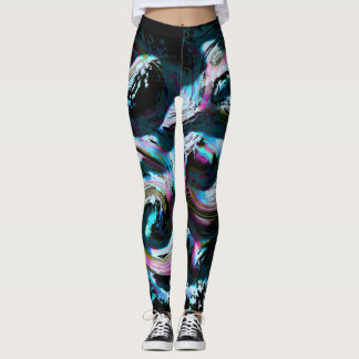 Neon Tsunami Leggings Ontworpen door: Haydee Rodri