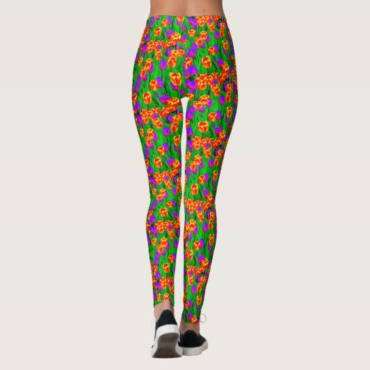 Neon Tulips Leggings (Achterkant)