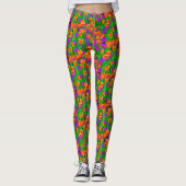 Neon Tulips Leggings (Voorkant)