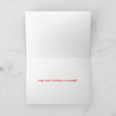 Neon Tulpen Happy Birthday Kaart (Binnen)