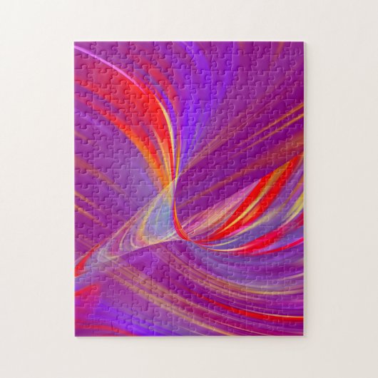Neon Tunnel Light Abstract Roze Legpuzzel (Verticaal)