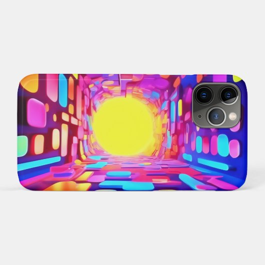 Neon Tunnel: Psychedelische Reis Case-Mate iPhone Case (Achterkant (horizontaal))