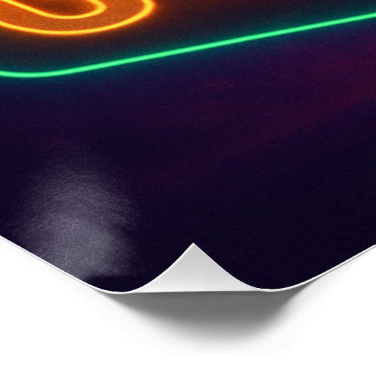 Neon Turkije Poster (Hoek)