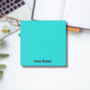 Neon Turquois Professioneel Minimalistisch Zwart S Post-it® Notes