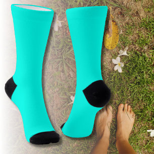 Neon Turquoise Bright Sokken