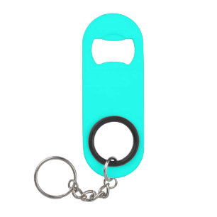 Neon turquoise effen kleur   Klassiek Mini Flessenopener