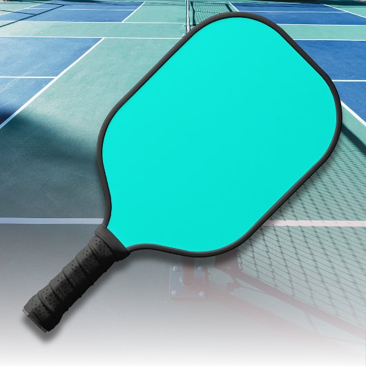 Neon turquoise effen kleur | Klassiek Pickleball Paddle
