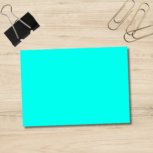 Neon turquoise effen kleur | Klassiek Post-it® Notes
