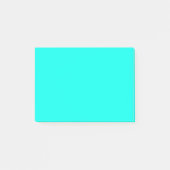 Neon turquoise effen kleur | Klassiek Post-it® Notes (Voorkant)