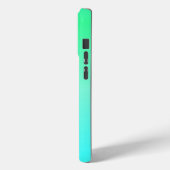 Neon Turquoise en Groen Case-Mate iPhone Case (Achterkant / Links)