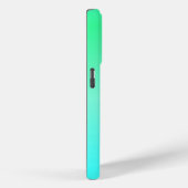 Neon Turquoise en Groen Case-Mate iPhone Case (Achterkant / Rechts)