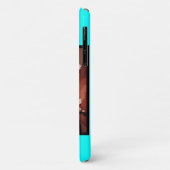 Neon turquoise, felmodieus, modern Case-Mate iPhone case (Achterkant/links)