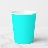 Neon turquoise, felmodieus, modern papieren bekers (Links)