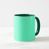 Neon Turquoise Mok (Voorkant rechts)