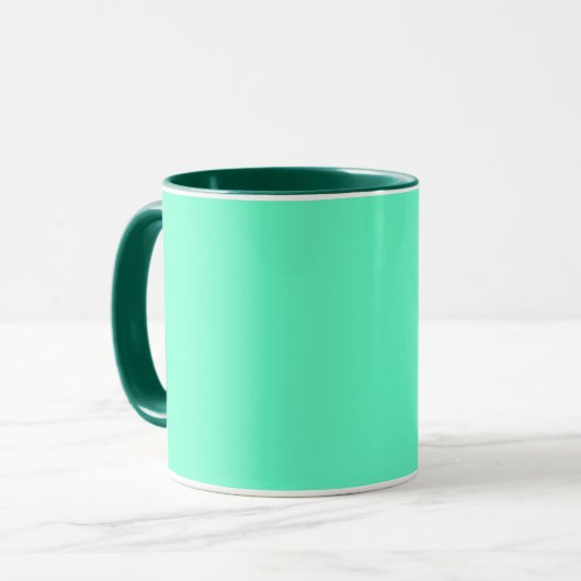 Neon Turquoise Mok (Voorkant links)