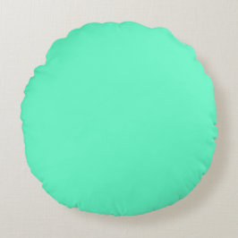 Neon Turquoise Rond Kussen
