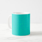 Neon turquoise textuur. koffiemok (Voorkant links)