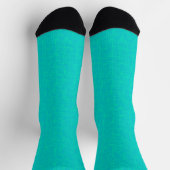 Neon turquoise textuur. sokken (Top)