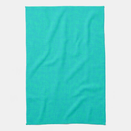 Neon turquoise textuur. theedoek (Verticaal)