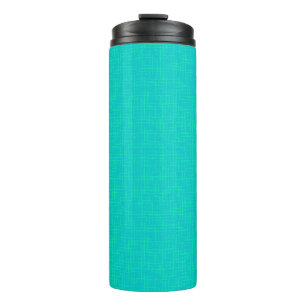 Neon turquoise textuur. thermosbeker