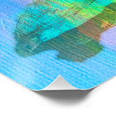 Neon Turtles Glossy Poster (Hoek)
