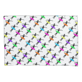 Neon Tutu Ballerina Ballet Pointe Dance Silhouette Kussensloop (Voorkant)